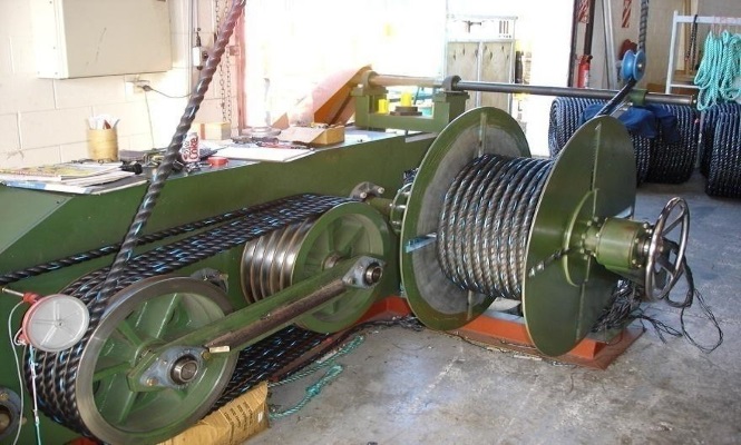 One of many rope making machines