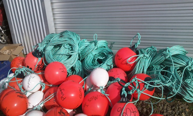 Ropes & Floats all set to go on the Chathams